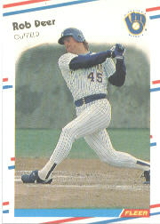 1988 Fleer Baseball Cards      163     Rob Deer
